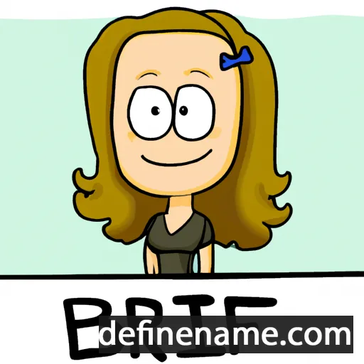 cartoon of the name Briet