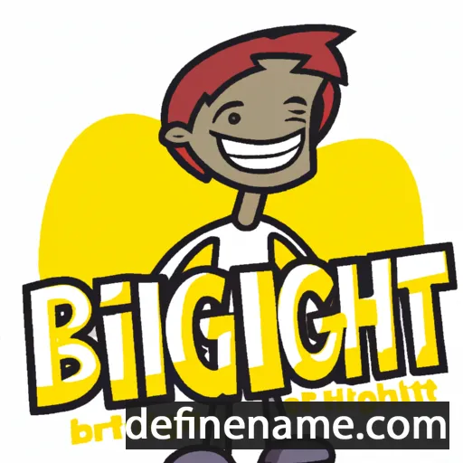 cartoon of the name Brighten