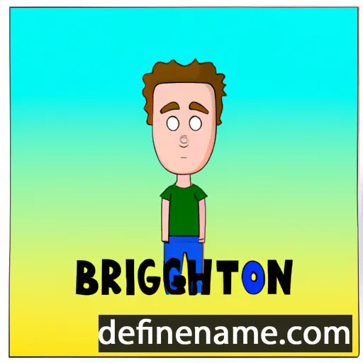 cartoon of the name Brighton