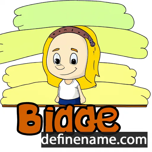 cartoon of the name Brigide