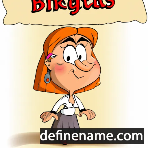 cartoon of the name Brigitas