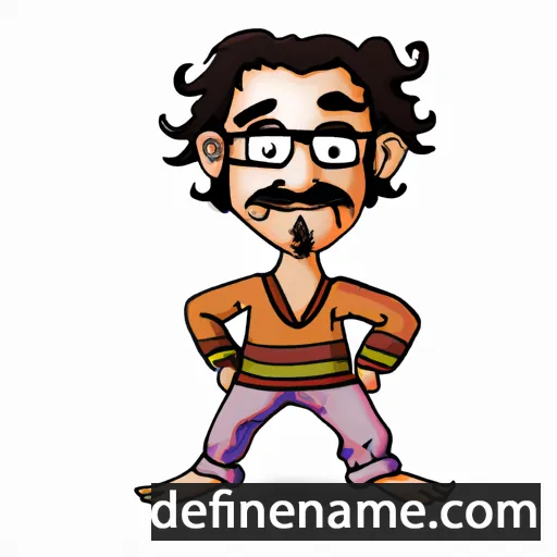 cartoon of the name Brijendra