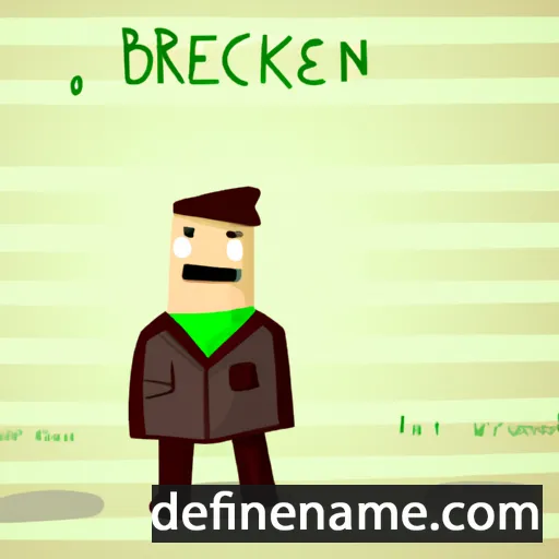 cartoon of the name Briken