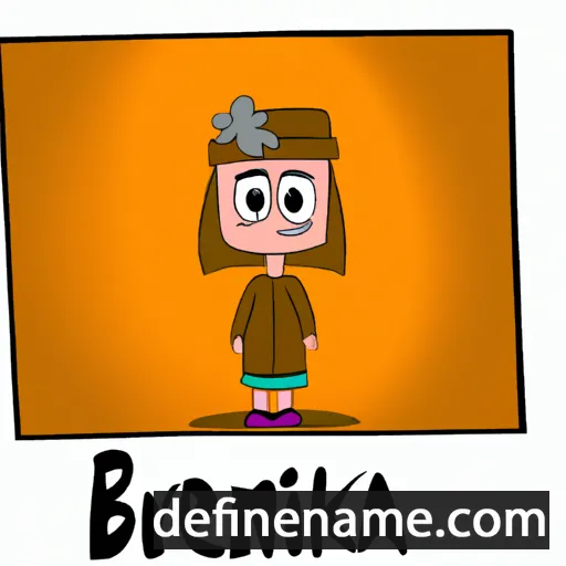 cartoon of the name Brikena