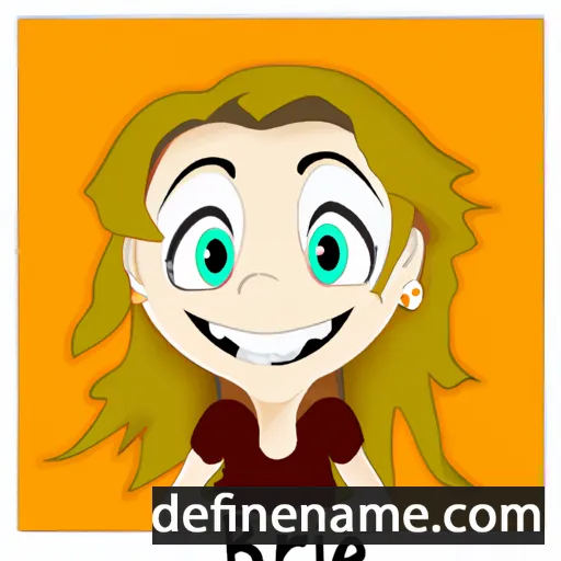 cartoon of the name Brilee