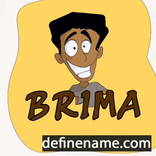 cartoon of the name Brima