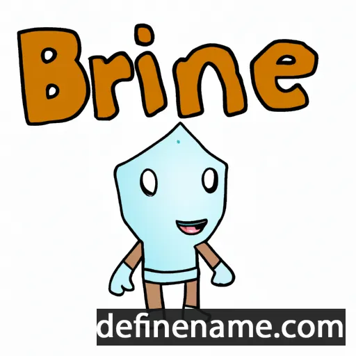 cartoon of the name Brine