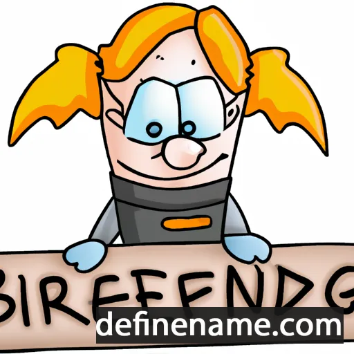 cartoon of the name Bringfriede