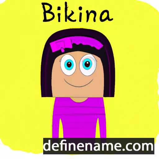 cartoon of the name Brinika