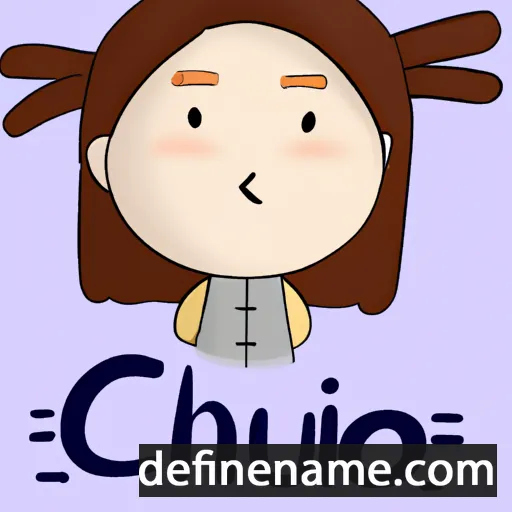 cartoon of the name Châu