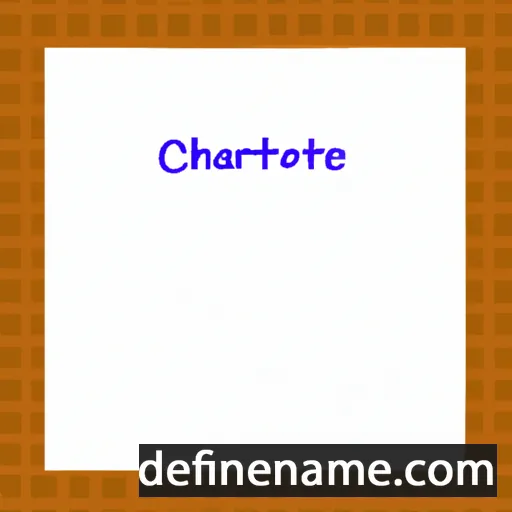 cartoon of the name Charlize