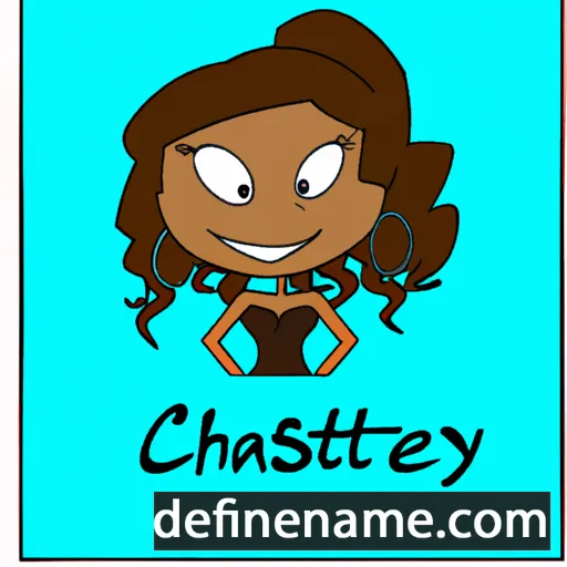 cartoon of the name Chasity