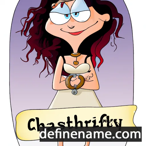 cartoon of the name Chastity