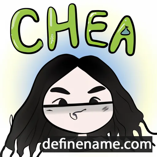 cartoon of the name Chea