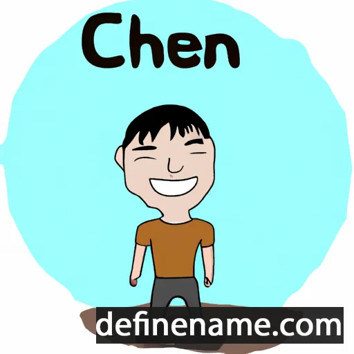 cartoon of the name Chen