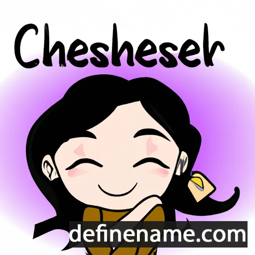 cartoon of the name Cherish