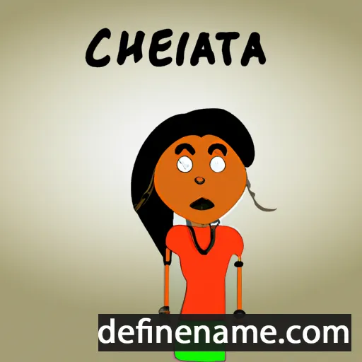 cartoon of the name Chetana