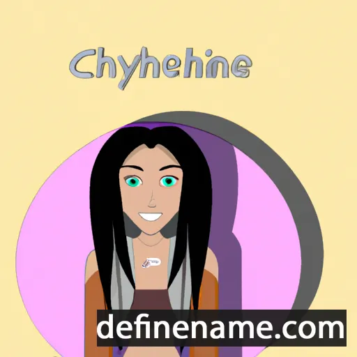 cartoon of the name Cheyanne