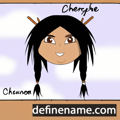 cartoon of the name Cheyenne