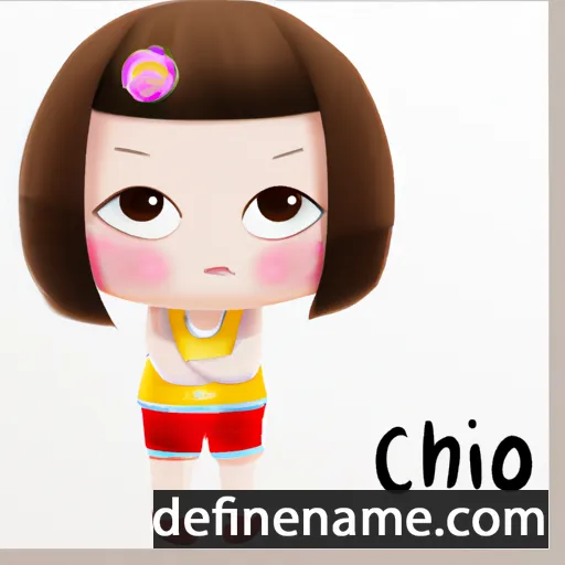 cartoon of the name Chi