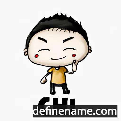 cartoon of the name Chi