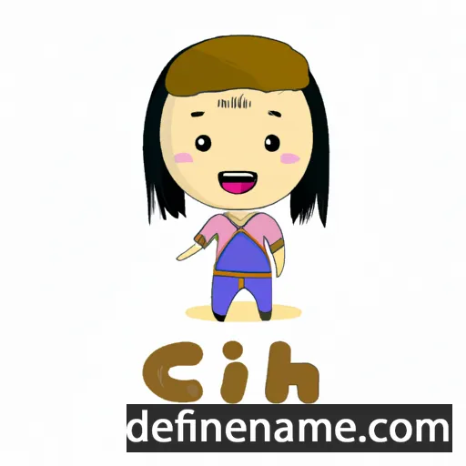 cartoon of the name Chí