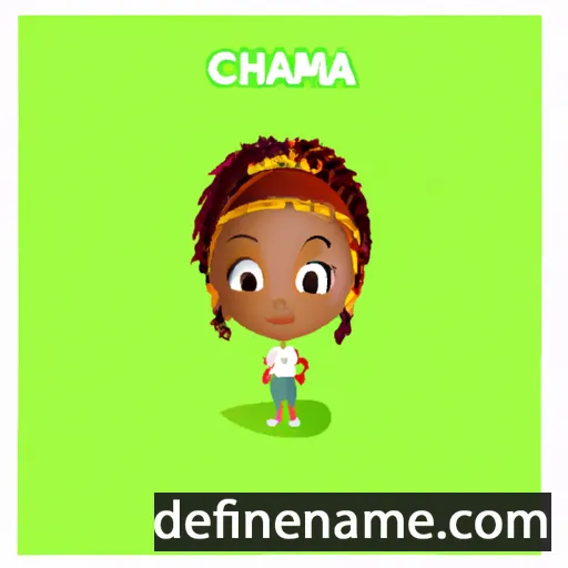 cartoon of the name Chiamaka