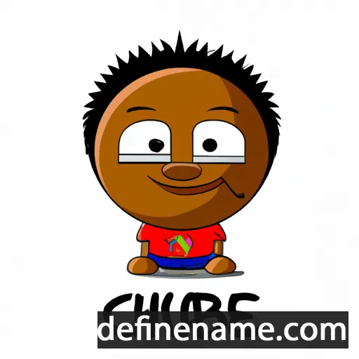 cartoon of the name Chibueze