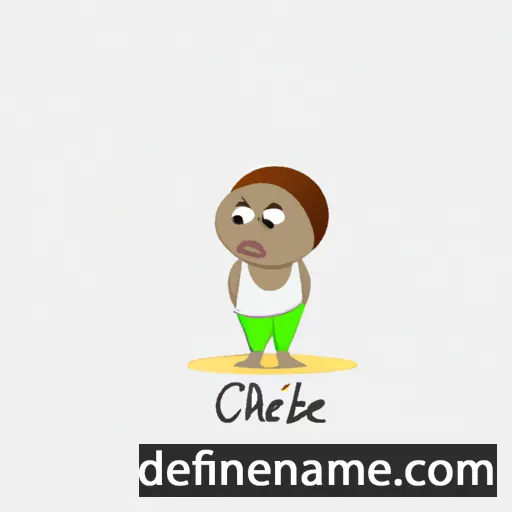 cartoon of the name Chidiebere