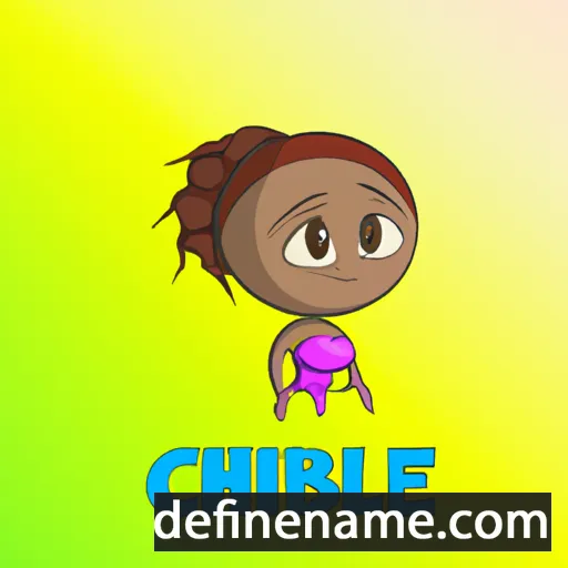 cartoon of the name Chidiebube