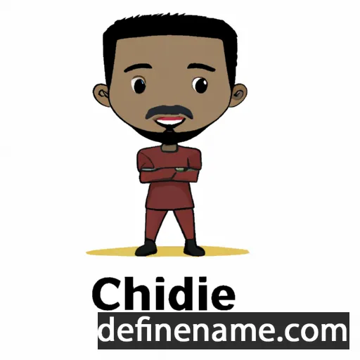 cartoon of the name Chidiegwu