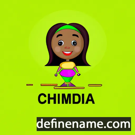 cartoon of the name Chidinma