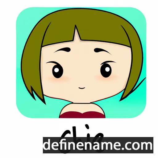 cartoon of the name Chie