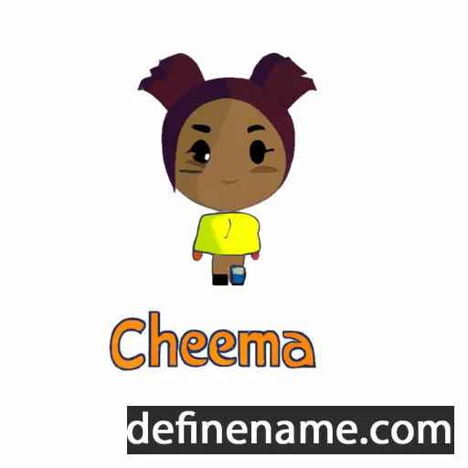 cartoon of the name Chiemeka