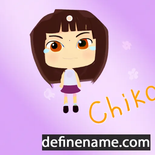 cartoon of the name Chikako