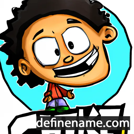 cartoon of the name Chike