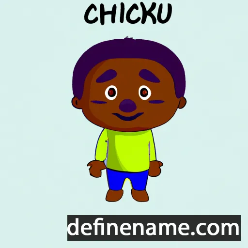 cartoon of the name Chikelu