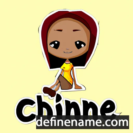 cartoon of the name Chinwe