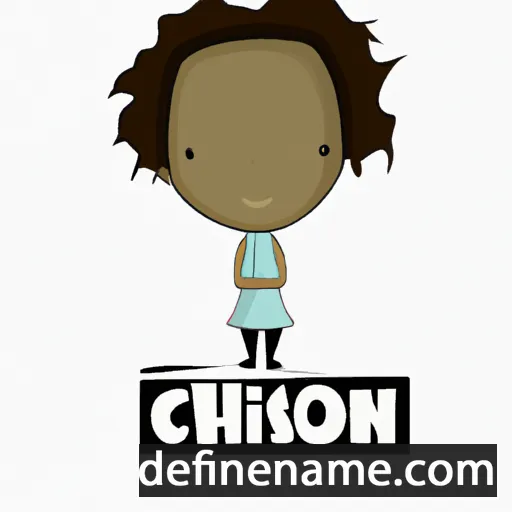 cartoon of the name Chisom