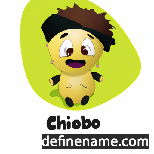 cartoon of the name Chizoba