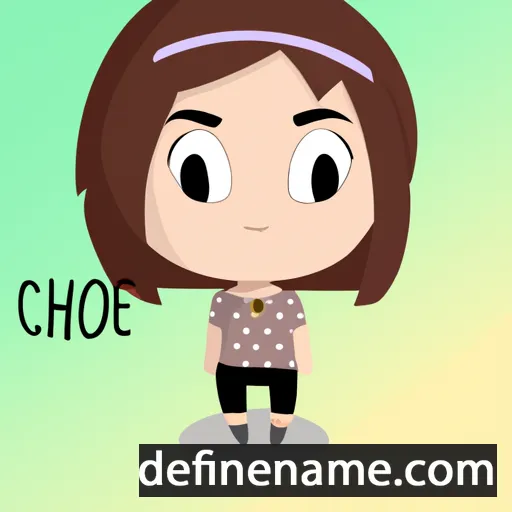 cartoon of the name Chloé