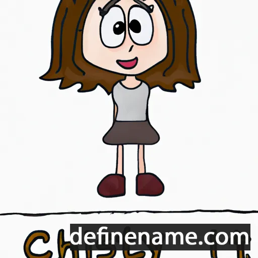 cartoon of the name Chrissy