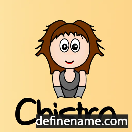 cartoon of the name Christa