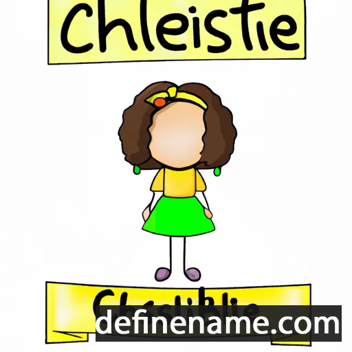 cartoon of the name Christabel