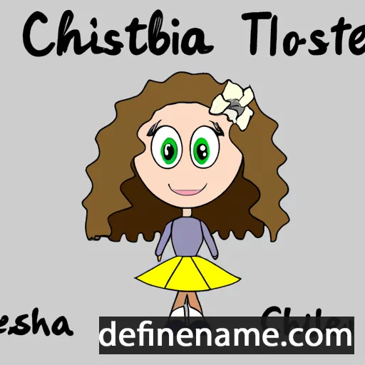 cartoon of the name Christabella