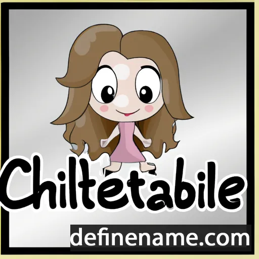 cartoon of the name Christabelle