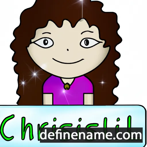 cartoon of the name Christal