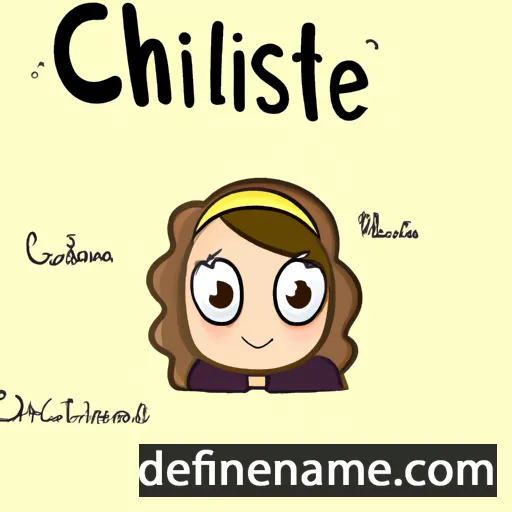 Christèle cartoon