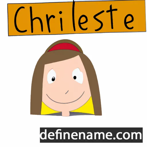 cartoon of the name Christel