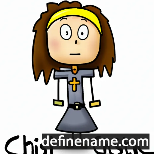 cartoon of the name Christi